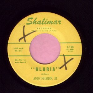 Amos Milburn Jr. ” Gloria ” Shalimar Records Vg+