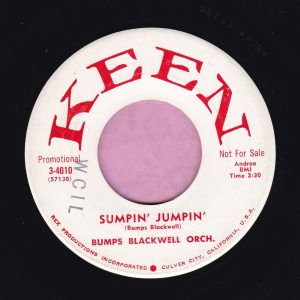 Bumps Blackwell Orch. ” Sumpin’ Jumpin’ ” Keen Demo Vg+