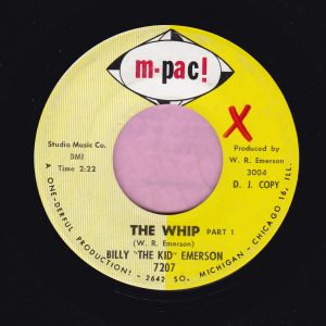Billy ” The Kid ” Emerson ” The Whip ” M-Pac Demo Vg+