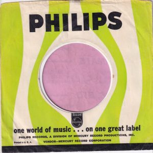 Philips with vendor Mercury info U.S.A. Company Sleeve 1963 – 1965