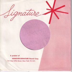 Signature U.S.A. Company Sleeve 1959 – 1960