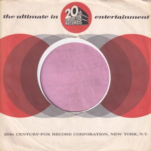 20th Century Fox Records U.S.A. Company Sleeve 1963 – 1966