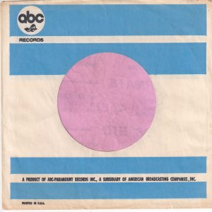 ABC Records U.S.A. Company Sleeve 1966 – 1967