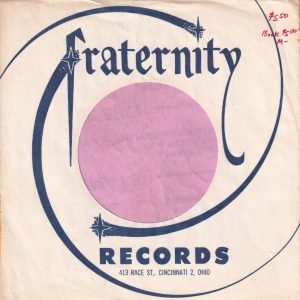Fraternity Records U.S.A. Company Sleeve 1958 – 1962