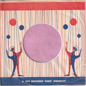 Joy Records U.S.A. Company Sleeve 1958 – 1965
