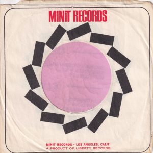 Minit Records U.S.A. Thin Border Company Sleeve 1966 – 1969