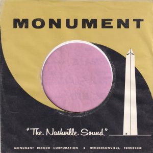 Monument U.S.A. Company Sleeve 1959 – 1962