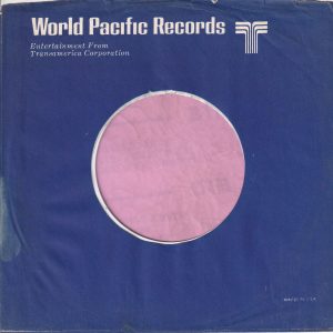 World Pacific Jazz U.S.A. Company Sleeve 1969 – 1970