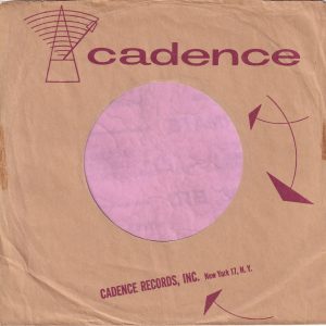 Cadence Records U.S.A. Company Sleeve 1954 – 1955