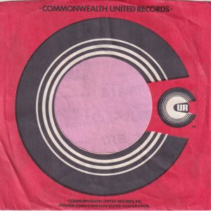Commonwealth United Records U.S.A. Company Sleeve 1969 – 1971