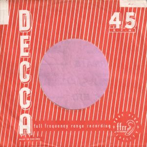 Decca U.K. Company Sleeve 1962 – 1966