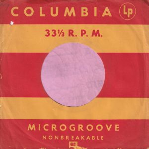 Columbia U.S.A. Company Sleeve 1949- 1950
