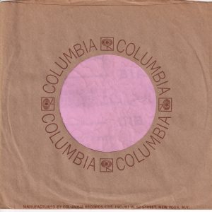 Columbia Address Details On Front U.S.A. Company Sleeve 1969 – 1973