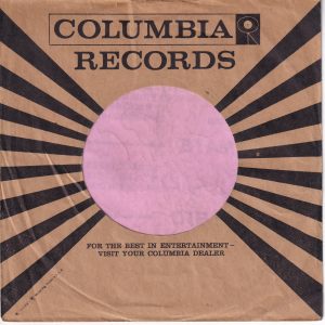 Columbia Black , No Border U.S.A. Company Sleeve 1957 – 1959