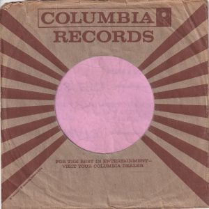 Columbia Brown , No Border U.S.A. Company Sleeve 1957 – 1959