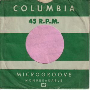 Columbia , Reg. details start under ” KAB ”  U.S.A. Company Sleeve 1950 – 1954