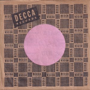 Decca Records U.S.A. Decca Not Printed On Top Line Company Sleeve 1949 – 1950