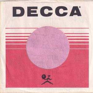 Decca Records U.S.A. Company Sleeve 1968 – 1969