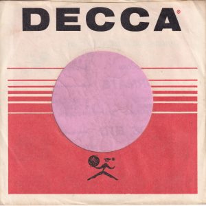 Decca Records U.S.A. No Date Printed On Right Side Flap On Back Company Sleeve 1966