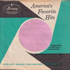 Mercury Records U.S.A. Company Sleeve 1962 – 1967
