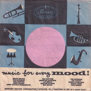 Mercury Records U.S.A. Blue , Mood ! In Black Print Company Sleeve 1960 – 1961