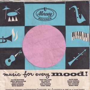 Mercury Records U.S.A. Bright Blue , Mood ! In Black Print Company Sleeve 1960 – 1961