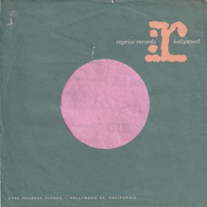 Reprise Records U.S.A. Pink r. With A Notch On Back Company Sleeve 1961 – 1963