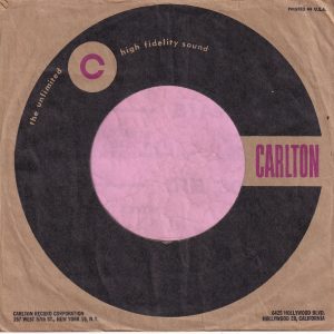 Carlton U.S.A. With Red Print Company Sleeve 1958 – 1964