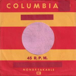 Columbia U.S.A. With 33 1/3 Rpm And Lp Details Overprinted Company Sleeve 1950