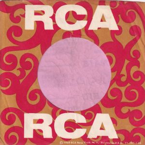 RCA U.S.A. Address Details Printed Under CA Company Sleeve 1969 – 1971