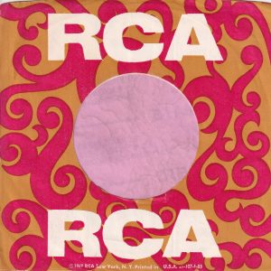 RCA U.S.A. Address Details Printed Under RCA Company Sleeve 1969 – 1971