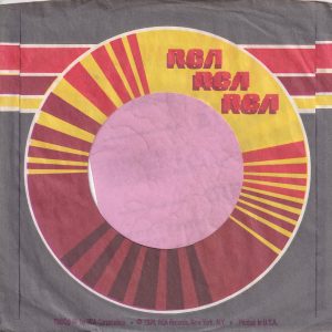RCA U.S.A. Greyish Background Company Sleeve 1974 – 1985