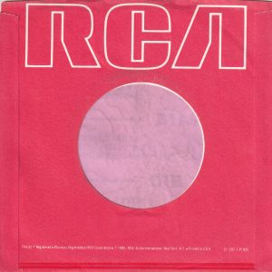 RCA U.S.A. Company Sleeve 1985 – 1989