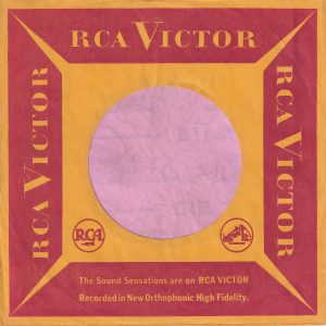 RCA Victor U.S.A.  Red And Gold Company Sleeve 1960 – 1965 ?