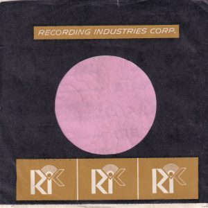 RIC ( Recording Industries Corp. ) U.S.A. Company Sleeve 1964 – 1968