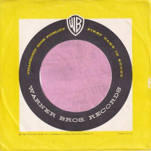 Warner Bros. Records U.S.A. With Yellow Borders Company Sleeve 1958