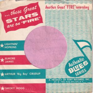 Fire Records U.S.A. Company Sleeve 1962