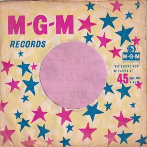 MGM Records U.K. Company Sleeve 1959 – 1962