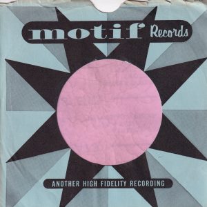 Motif Records U.S.A. Company Sleeve 1956 – 1959