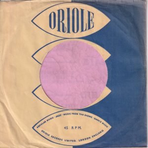 Oriole Records U.K. Company Sleeve 1957 – 1961