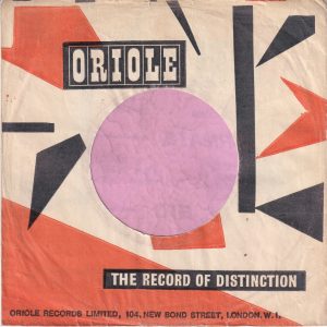 Oriole Records U.K. Company Sleeve 1959 – 1961