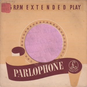 Parlophone U.K. Extended Play Company Sleeve 1954 – 1955