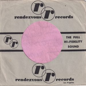 Rendezvous Records U.S.A. Company Sleeve 1960 – 1963