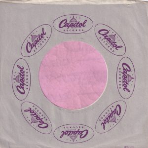 Capitol Records U.S.A. Flat Silver And Purple with MIC 41519 Details Company Sleeve 1978 – 1981