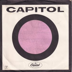 Capitol Records U.S.A. Printed In USA In Three Lines Company Sleeve 1962 -1967