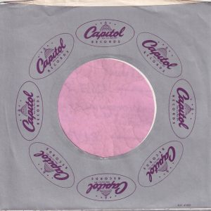 Capitol Records U.S.A. Shiny Silver And Purple with MIC 41520 Details Company Sleeve 1978