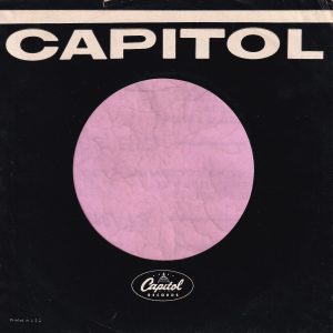 Capitol Records U.S.A. Glossy Finish Used Occasionally Company Sleeve 1962 -1967