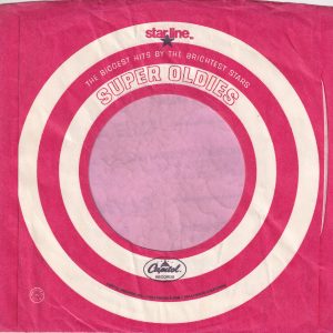 Capitol Records U.S.A. Star Line Super Oldies Large Printed In Usa Details Company Sleeve 1968 – 1969