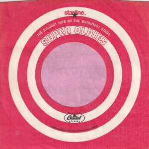 Capitol Records U.S.A. Star Line Super Oldies Small Printed In Usa Details Company Sleeve 1969 – 1972