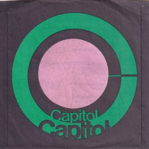 Capitol Records U.S.A. Green On Black Company Sleeve 1972 – 1978